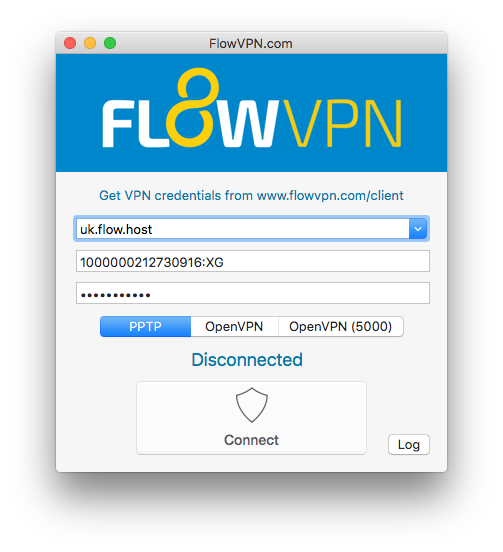 Flow vpn connect pptp openvpn and ssh vpn client flow vpn global